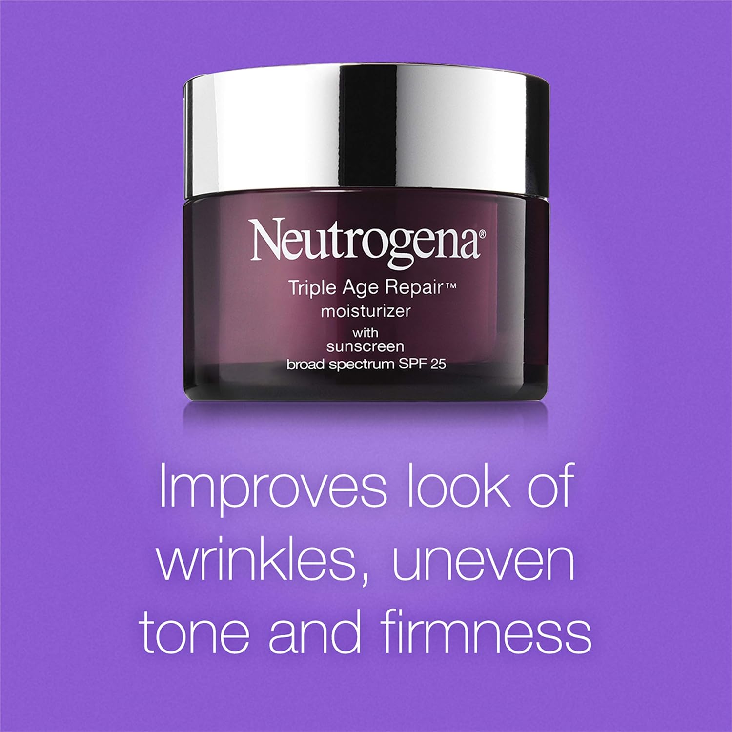 Neutrogena Triple Age Repair Anti-Aging Daily Facial Moisturizer with SPF 25 Sunscreen & Vitamin C, Firming Face & Neck Cream for Dark Spots with Glycerin & Shea Butter, 1.7 Ounce - Image 6